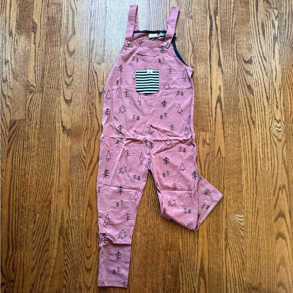 NEW Turtledove London Organic Cotton Forest Overalls 6-7 Years